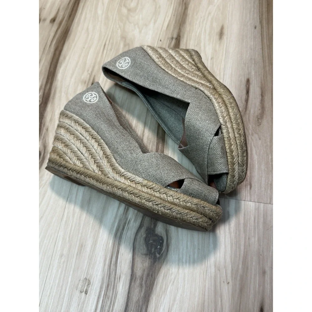 Tory Burch Filipa Espadrille Wedge Women's  Size 7.5